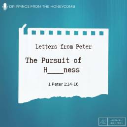 The Pursuit of H____ness (1 Peter 1:14-16)