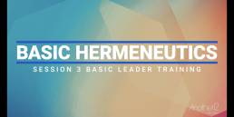 Basic Hermeneutics